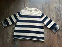 Sweter swetr oversize paski ZARA XS/S