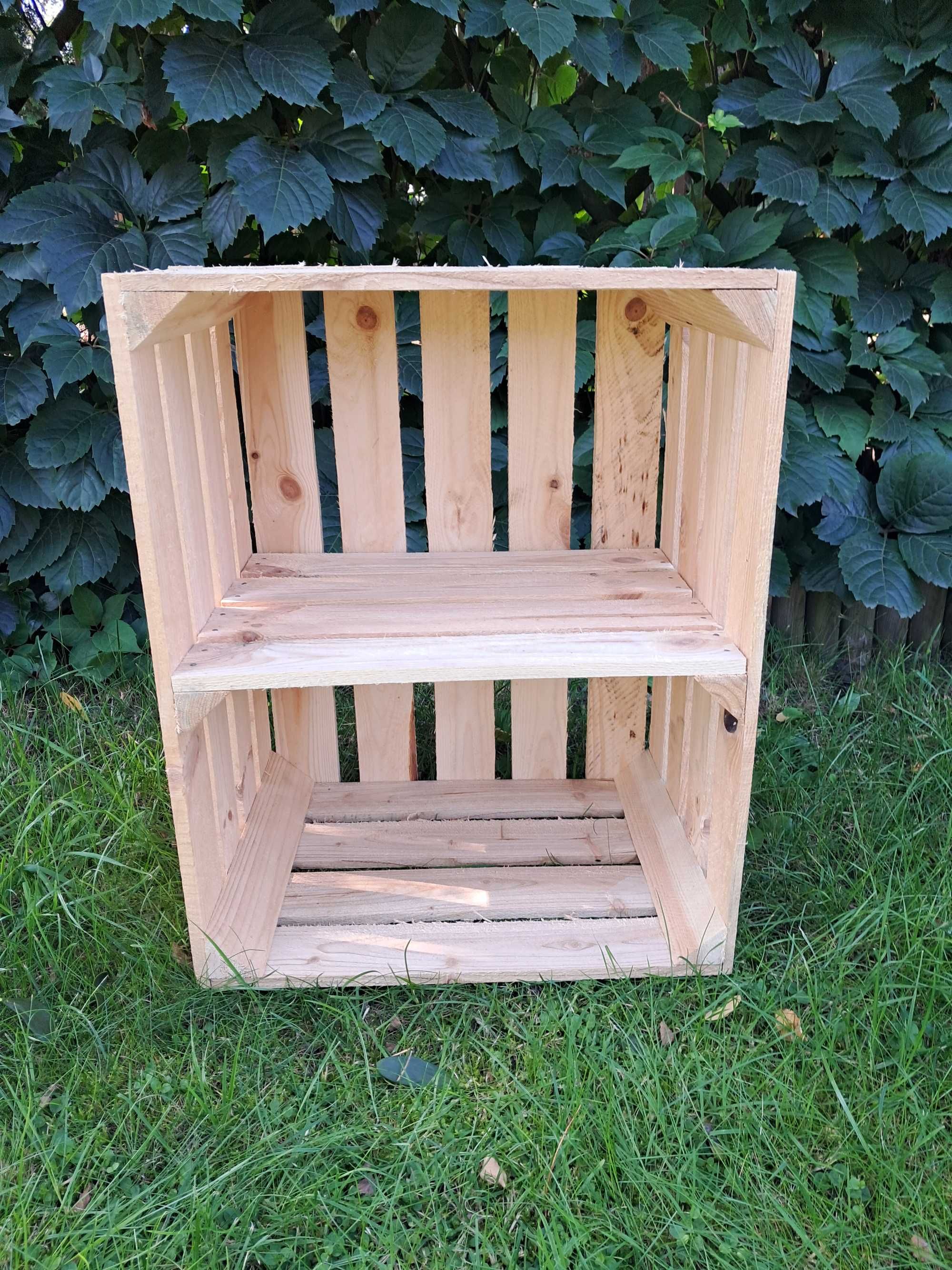 Skrzynka drewniana z półką krótką 50x40x30 nowa z przesyłką OLX