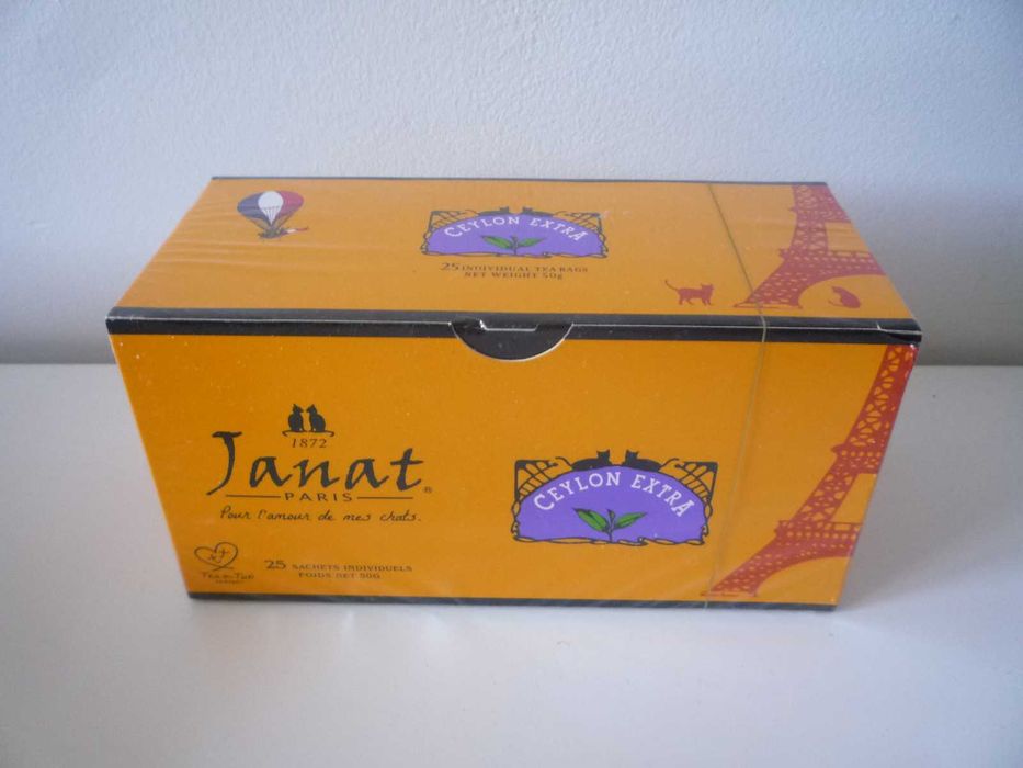 Janat Ceylon Extra cejlońska herbata czarna w saszetkach 25 szt 50g