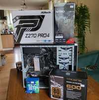 Komputer i5 7600k, Amd 380, płyta z270 pro4, 16 gb ramu, zasilacz,