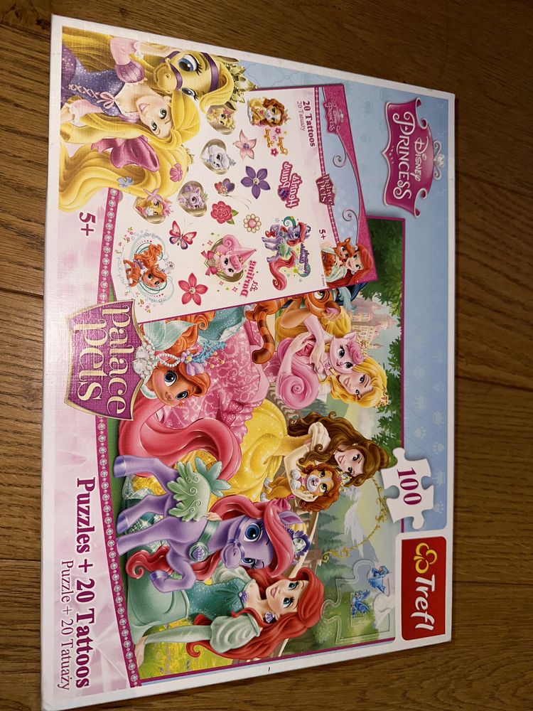 Puzzle księżniczki Disneya 100 elementów, 5+