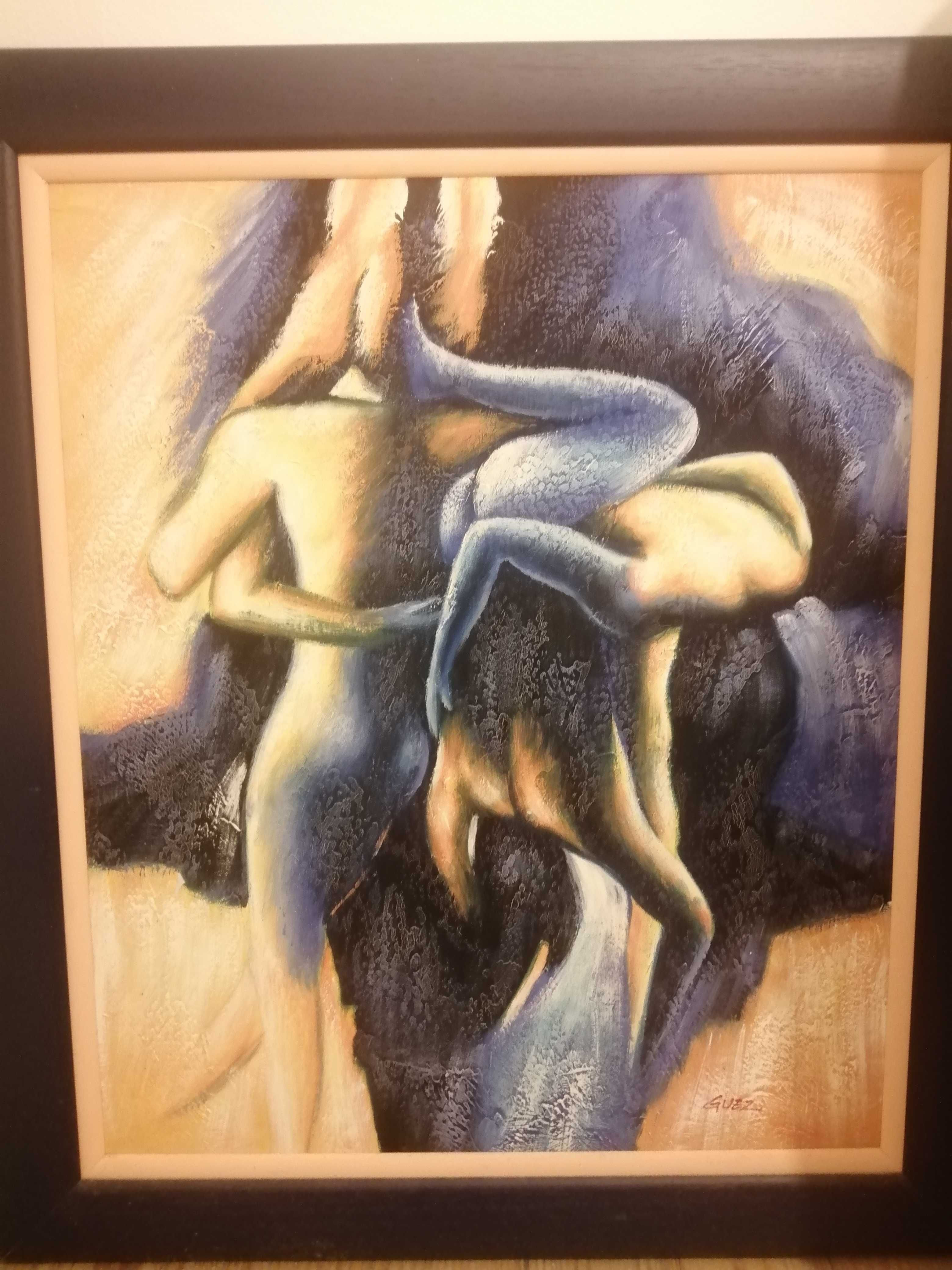 Quadro Tela em moldura 66 x76 cm- Guez