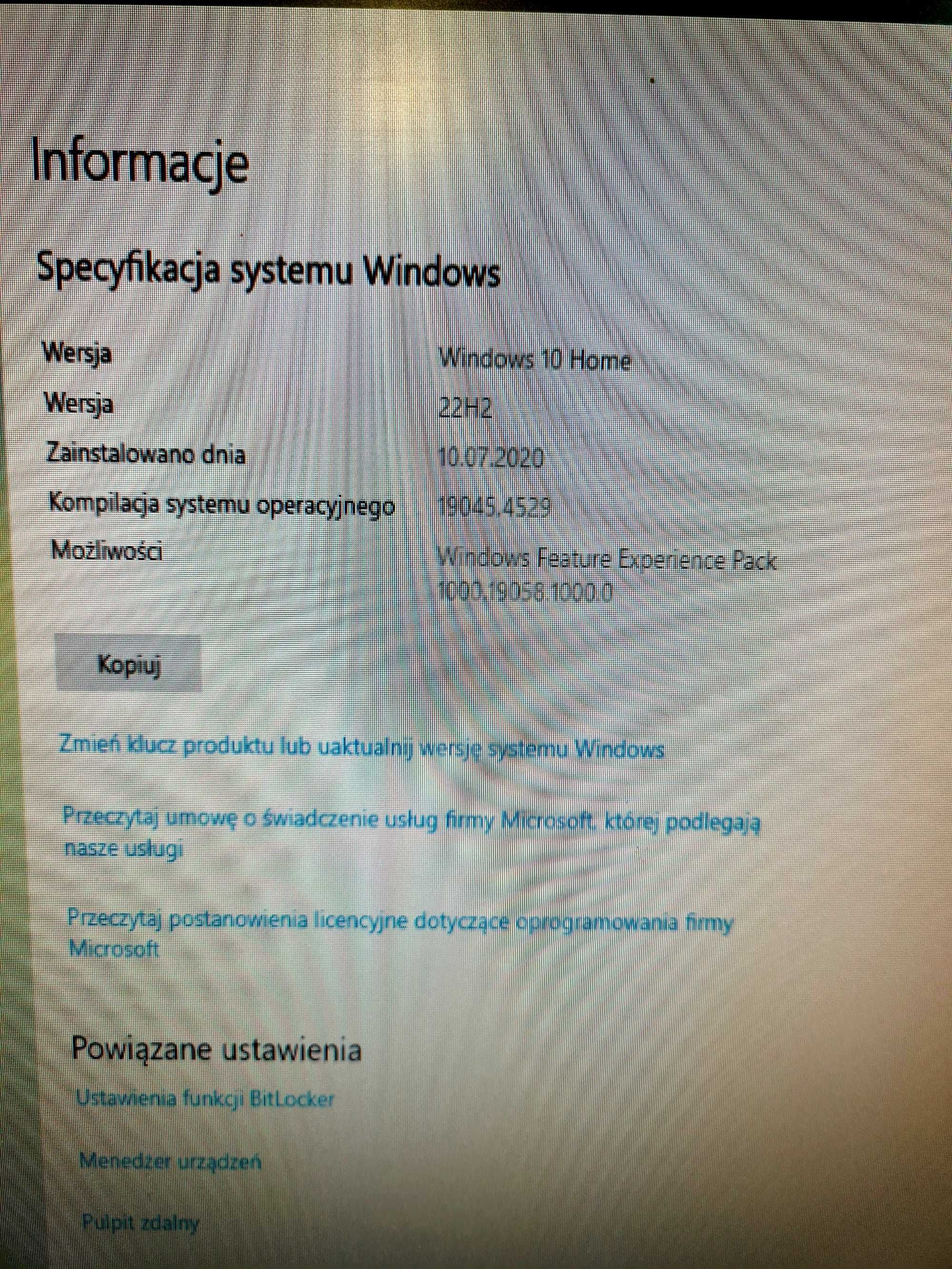 Komputer stacjonarny Win10 Home SSD