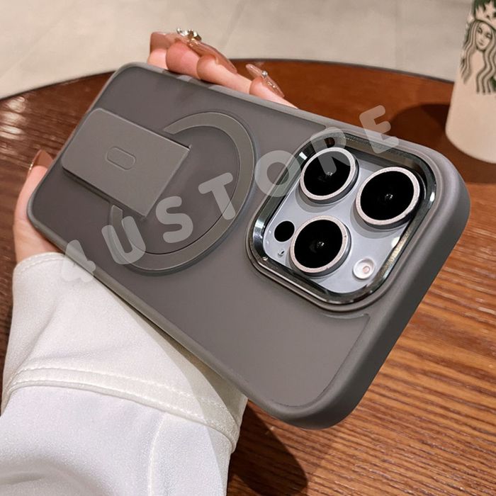 Чехол Stand Magsafe на iPhone 16 Pro Max матовий чохол з підставкою