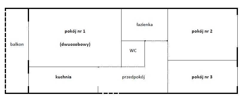 Wynajmę pokój jednoosobowy - os. Tysiąclecia - 1100 zł - bez opłat
