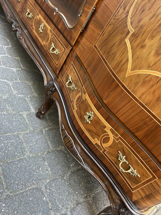 Stylowa Witryna Ludwikowska Komoda Ludwik Kredens Biblioteka Regał