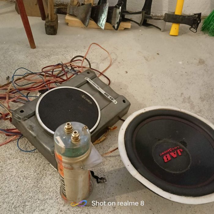 Продам сабвуфер JAB art sound та кондинсатор  Mystery MCD -15