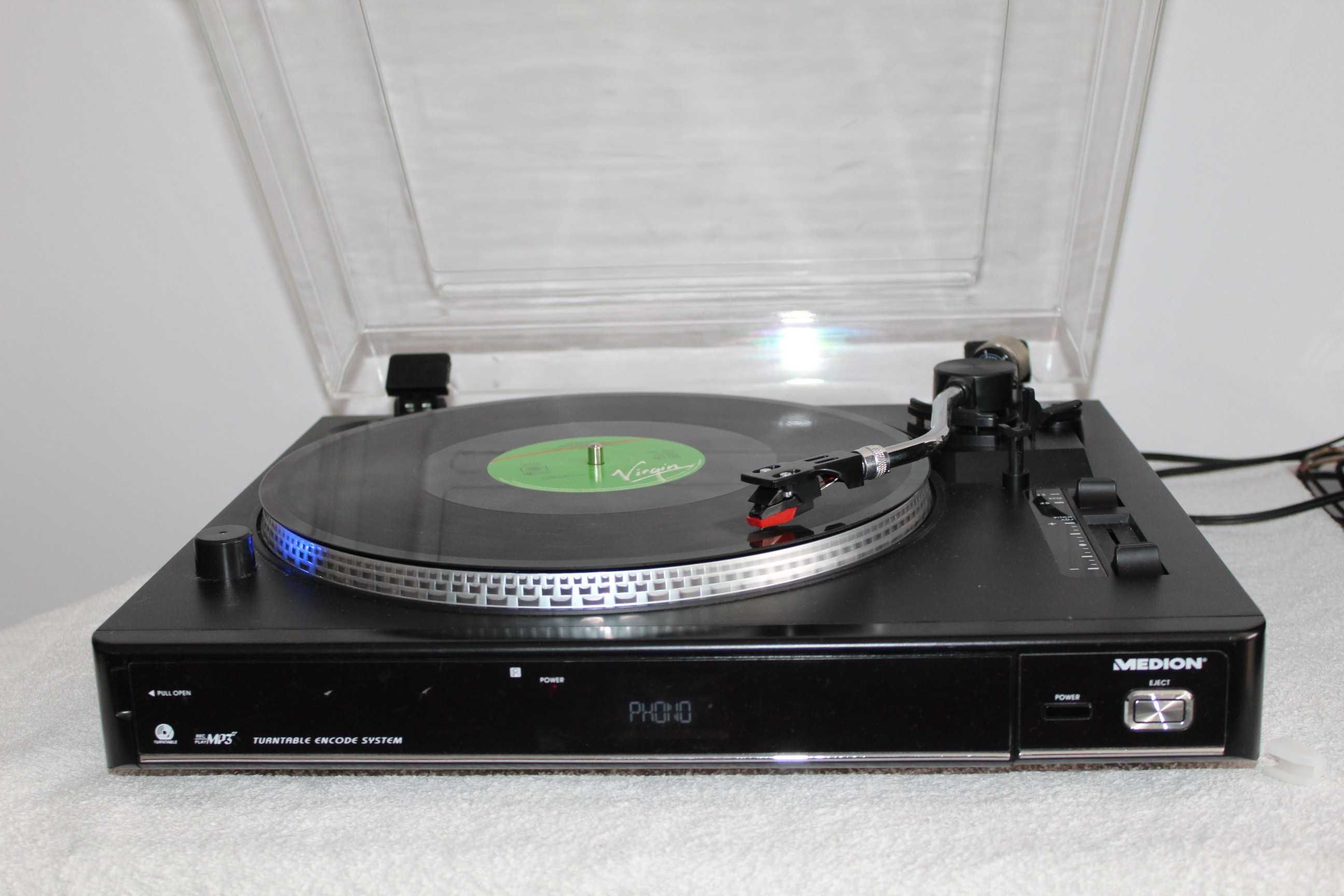 MEDION Gramofon adapter na winyle z funkcją USB AUX SD
