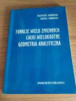 Funkcje wieku zmiennych Całki wielokrotne Geometria analityczna