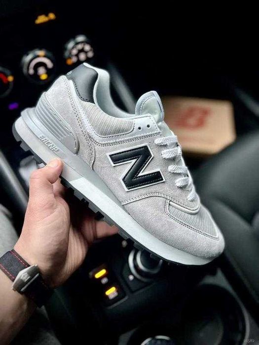 Кросівки чоловічі New Balance 574 legacy light gray & black