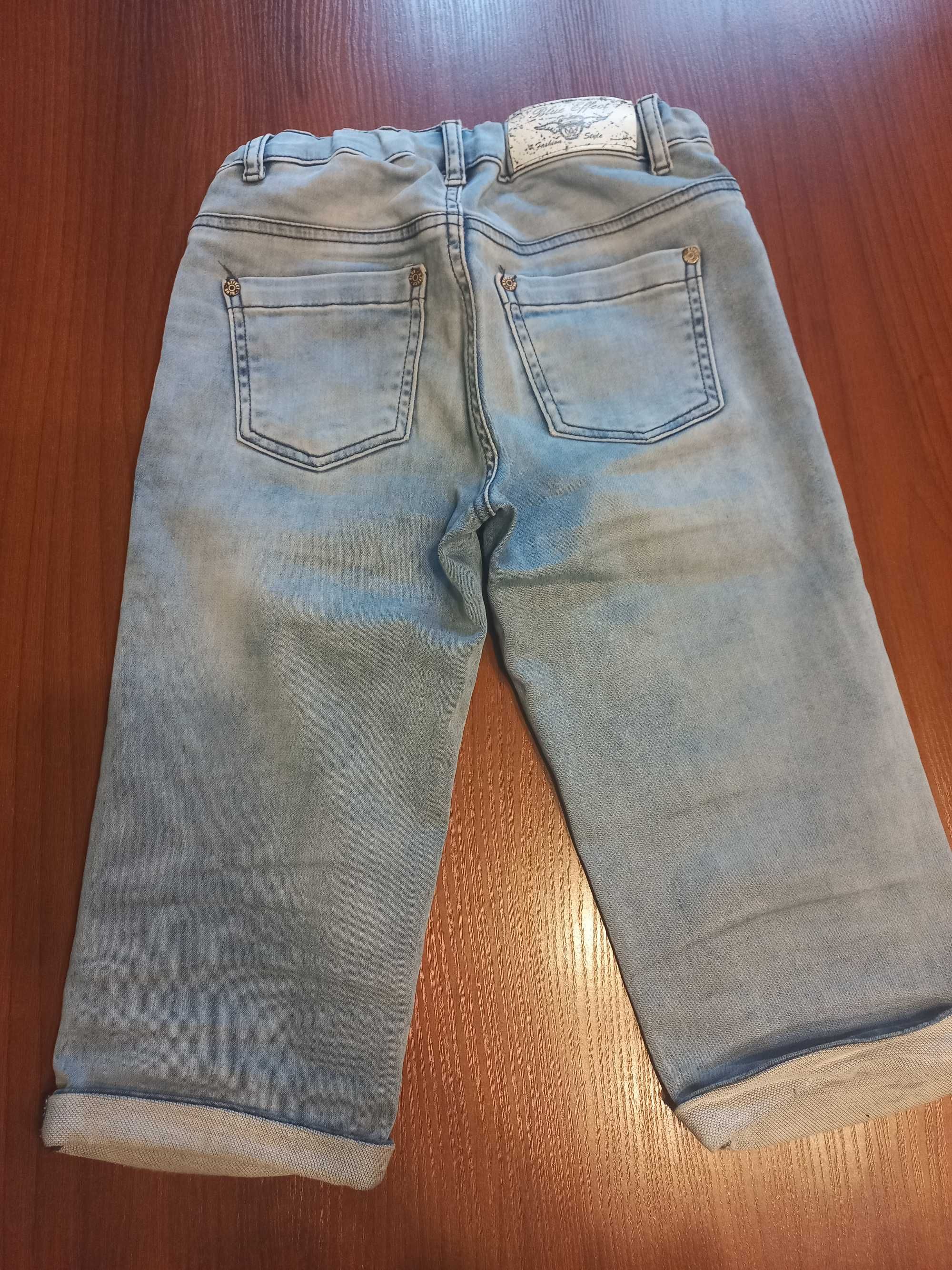 Rybaczki jeansowe Blue Effect krótlie spodenki elastyczne r. 164
