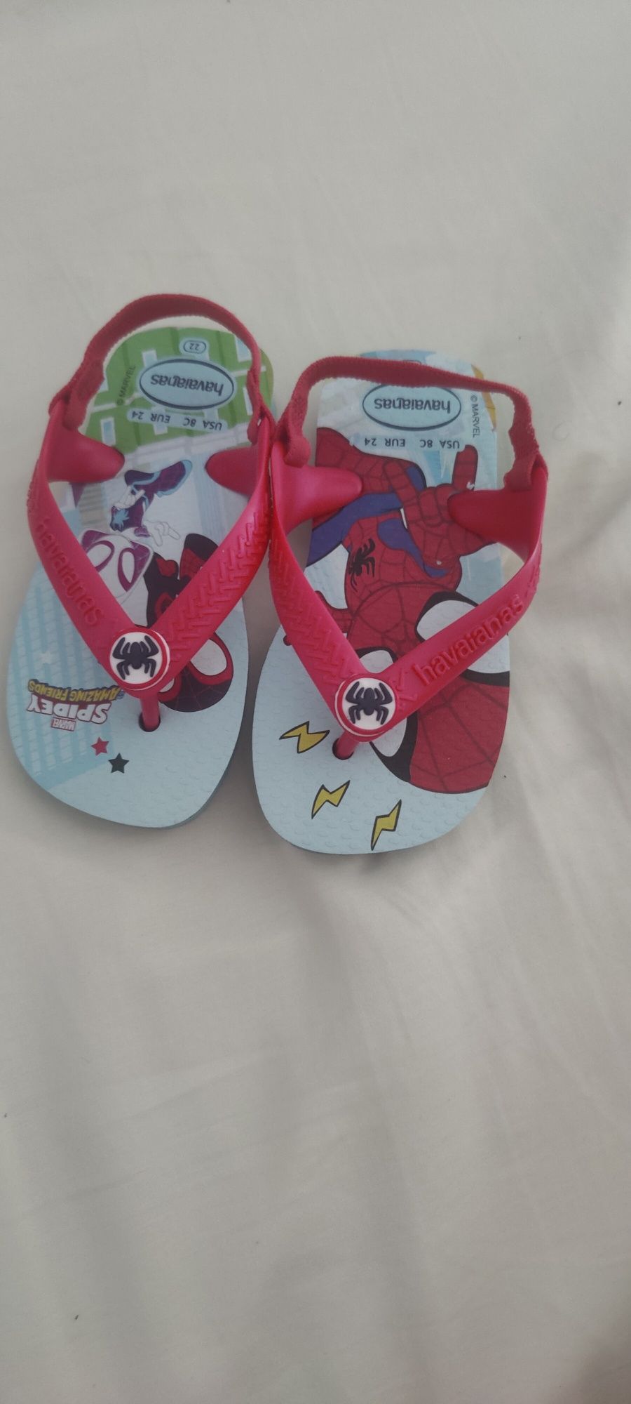 Havaianas Spidey. Tamanho 22