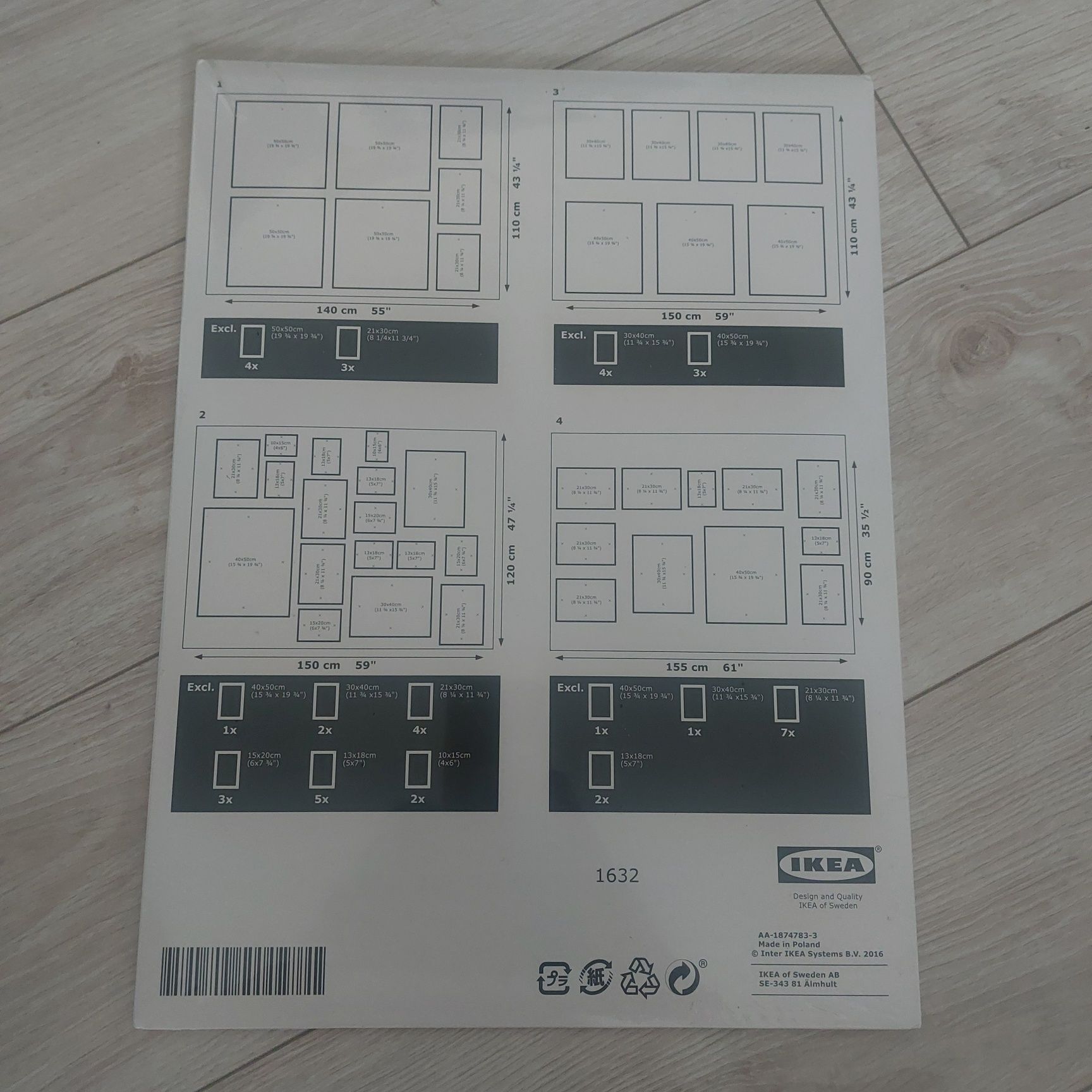 Szablon do zdjęć i obrazow MATREBY IKEA