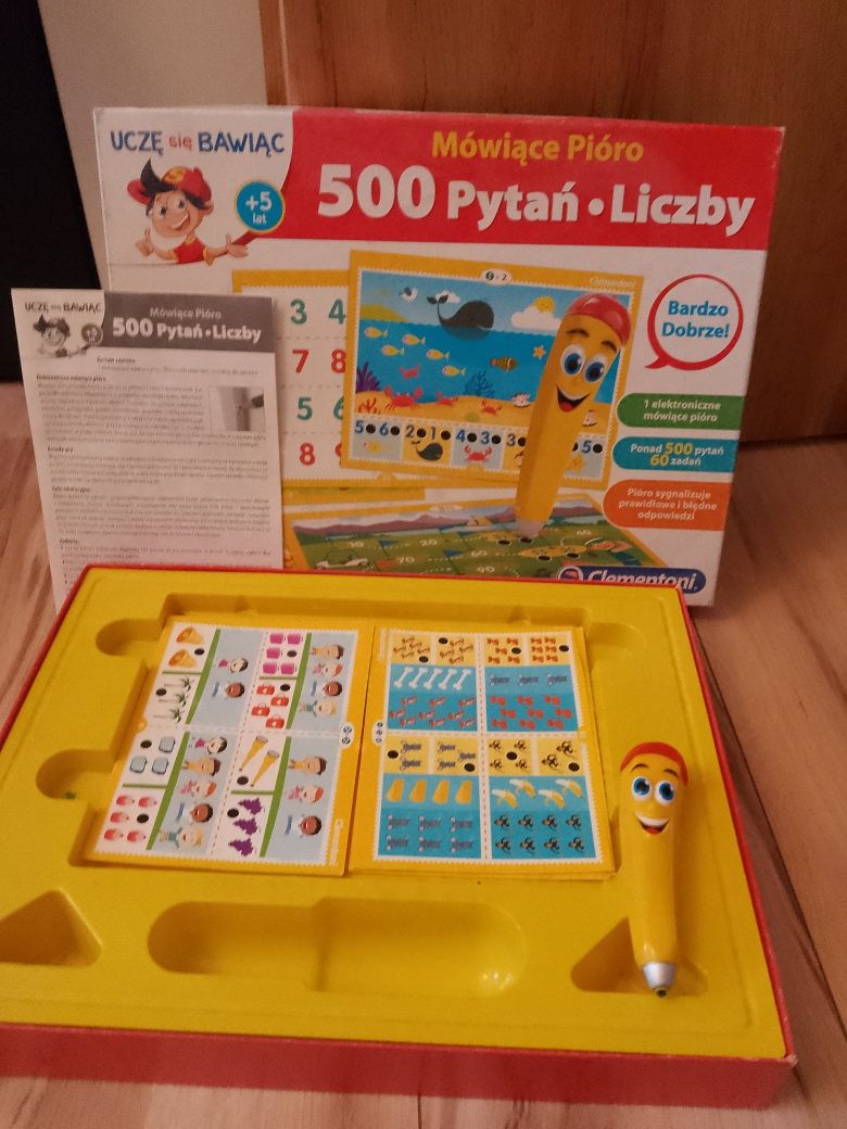 Dwie gry interaktywna mówiące pióro i literki