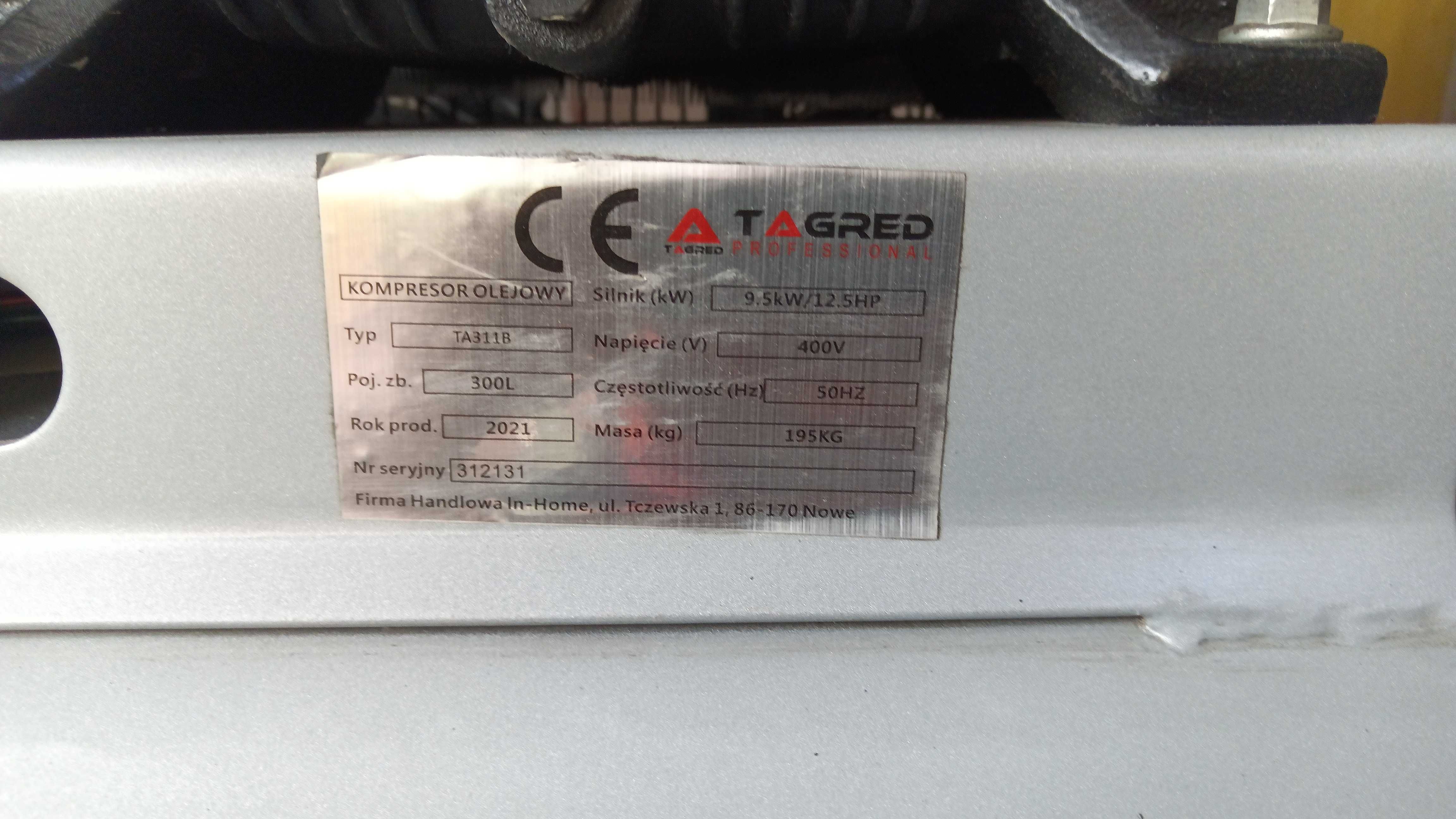 kompresor z piaskarka 100l