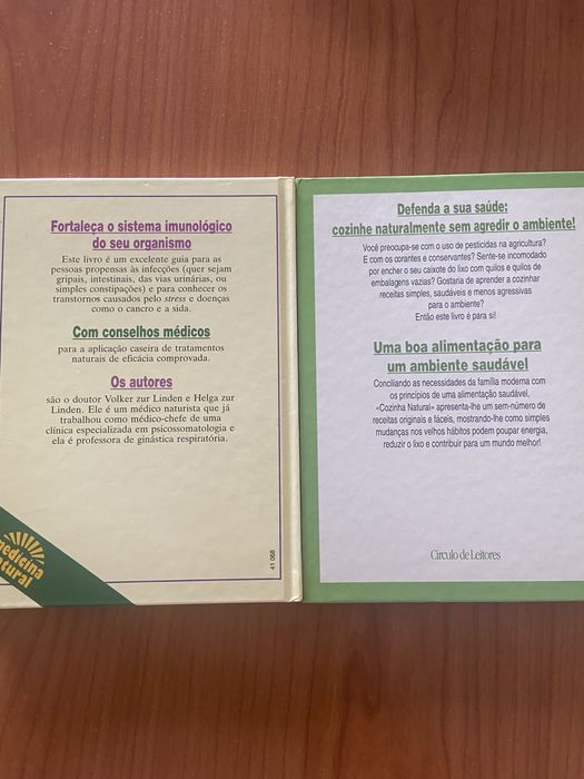 Lote de 2 livros de saúde natural