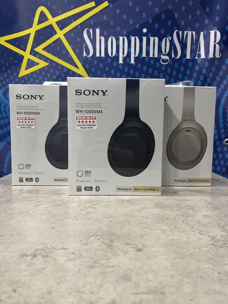 Навушники Sony WH-1000XM4 Blue/Silver/Black • Нові • Відправка 24h!