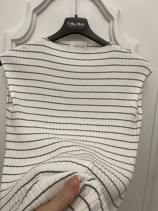 MAX MARA piękna bluzka w prążek, NOWA