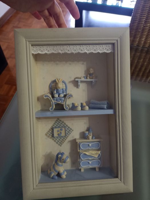 Quadro 3D para quarto de bebé