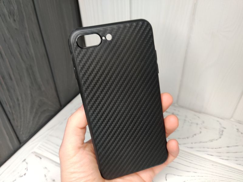 Чехол тонкий Carbon TPU на iPhone X/ XR/ XS Max. Не скользит