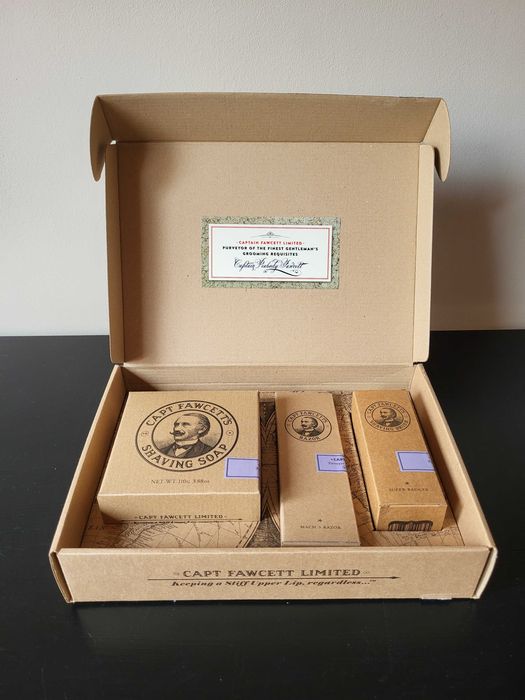 Captain Fawcett - zestaw do golenia Shave Brush, Razor & Shaving Soap