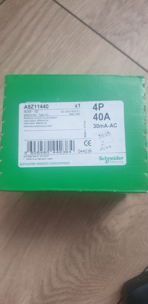 Wyłącznik różnicowoprądowy Schneider 40A A9Z11440.