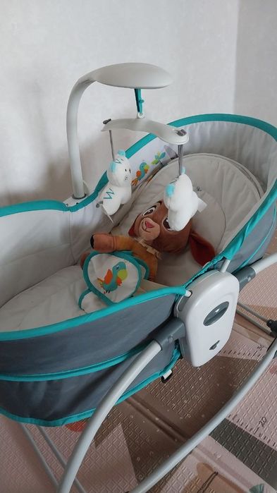 Дитячий шезлонг люлька-гойдалка 5 в 1