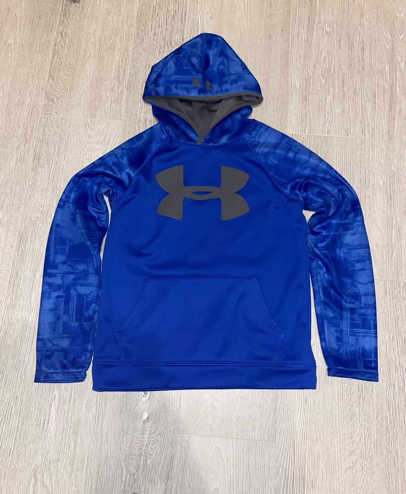 Bluza Under Armour hoodie ocieplana  XS/S niebieska vintage y2k