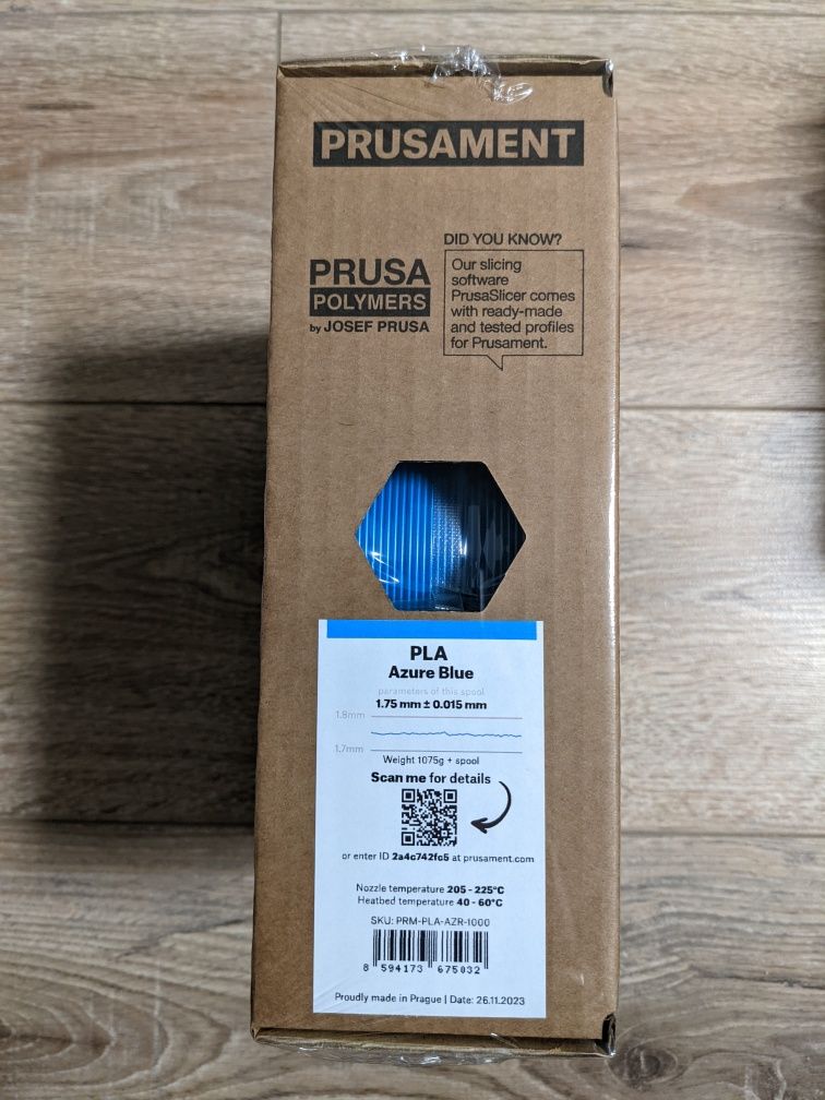 Пластик для 3Д друку PLA, Prusament