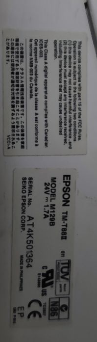 Impressora de caixa registadora termica pos Epson