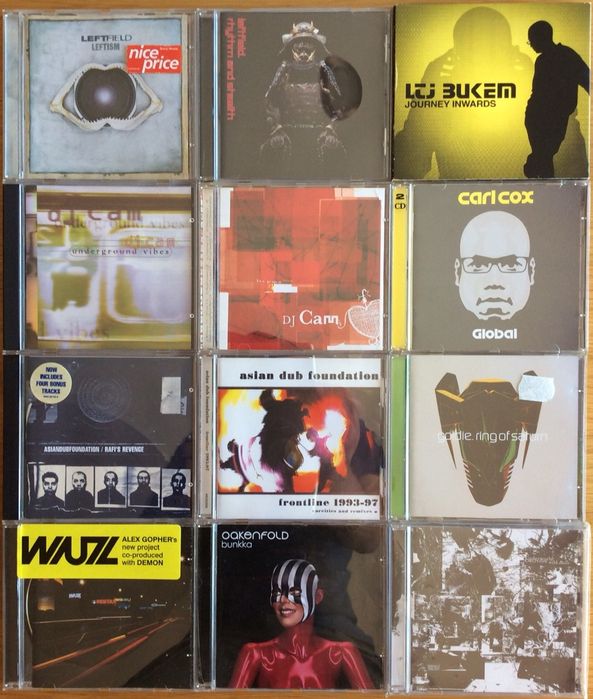 Leftfield, Underworld, DJ Cam,Goldie,Carl Cox, Alex Gopher