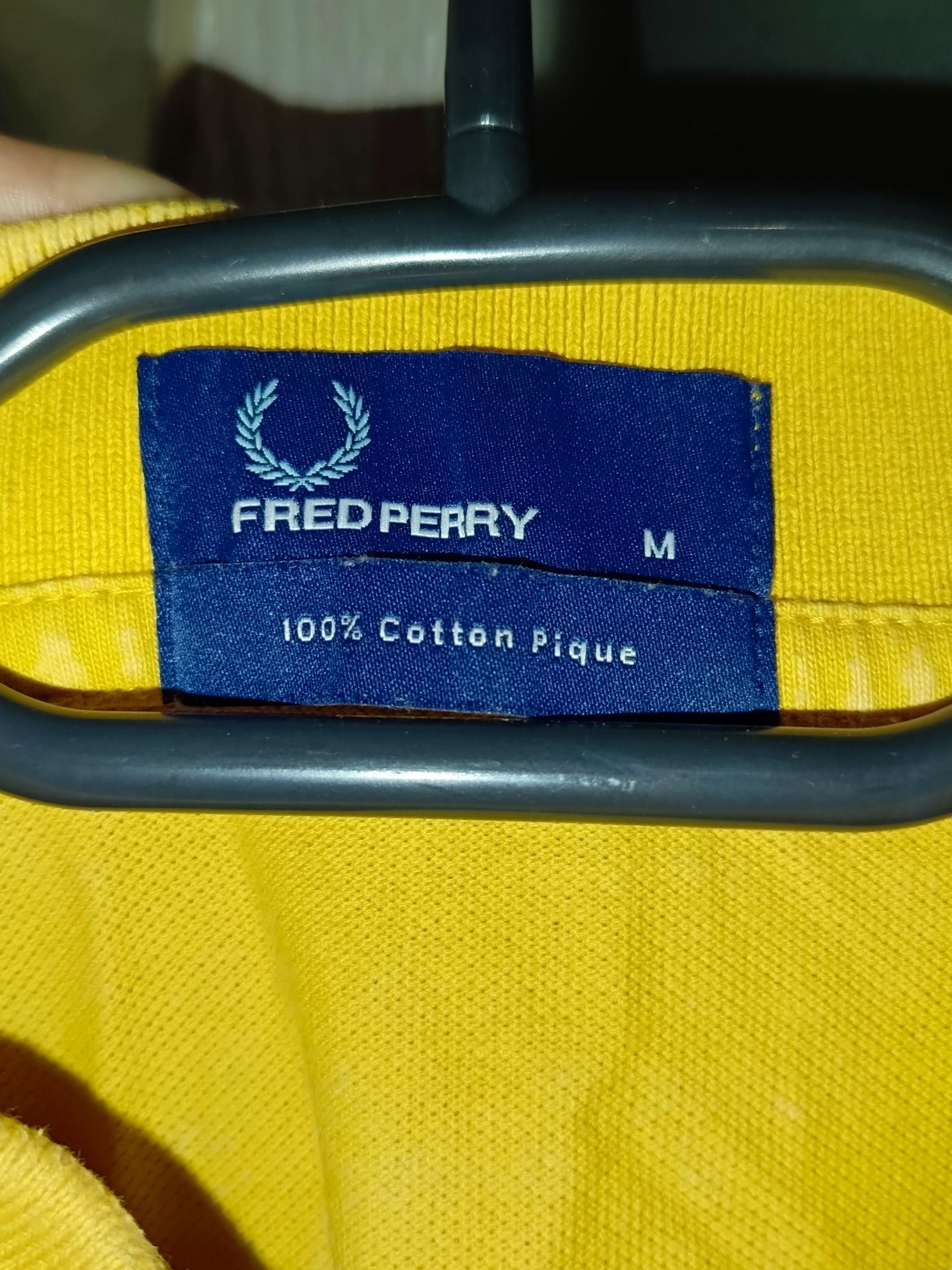 Żółta koszulka polo Fred Perry oryginalna męska