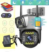 Внешняя камера видеонаблюдения IP 4G сим карта GSM Sim V380-V10 1080p
