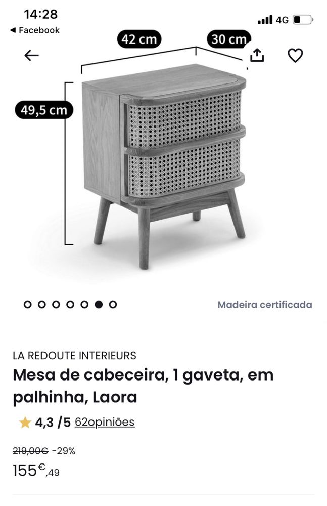 Conjunto de mesas de cabeceira