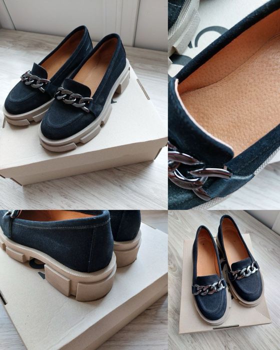 Лофери 38 розмір, Замш