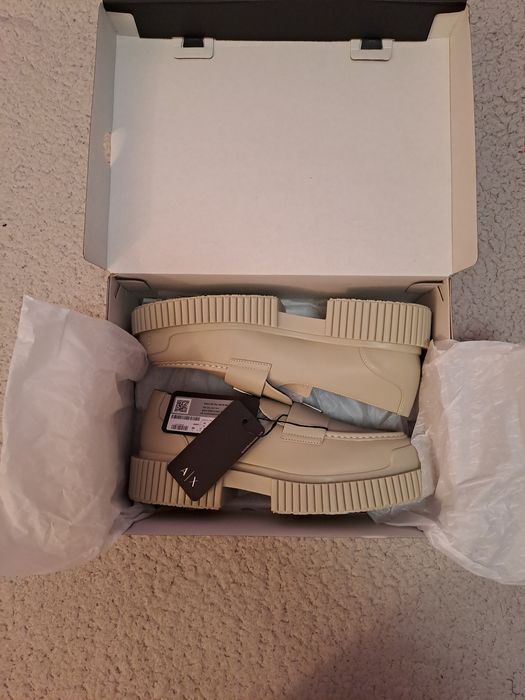 Шкіряні туфлі, мокасини Armani Exchange