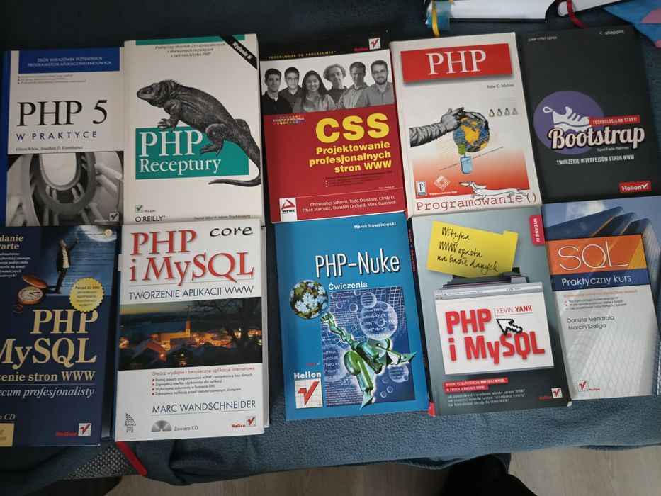 Zestaw książek dot programowania w PHP