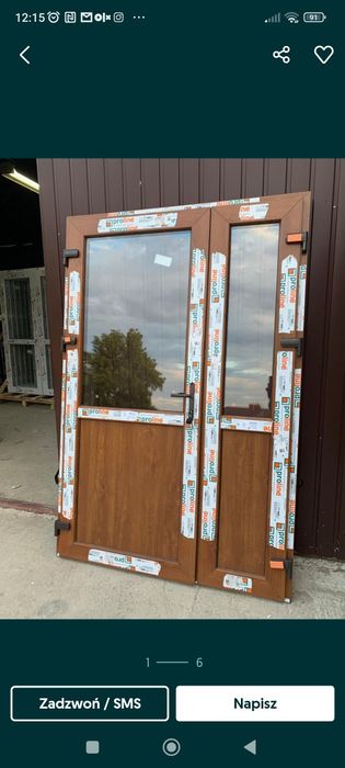 Drzwi Pcv 1250/2100, 1400/2100, 1800/2100 Lewe/Prawe Od Reki,