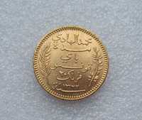 Золотая монета 20 франков 1904, Тунис
