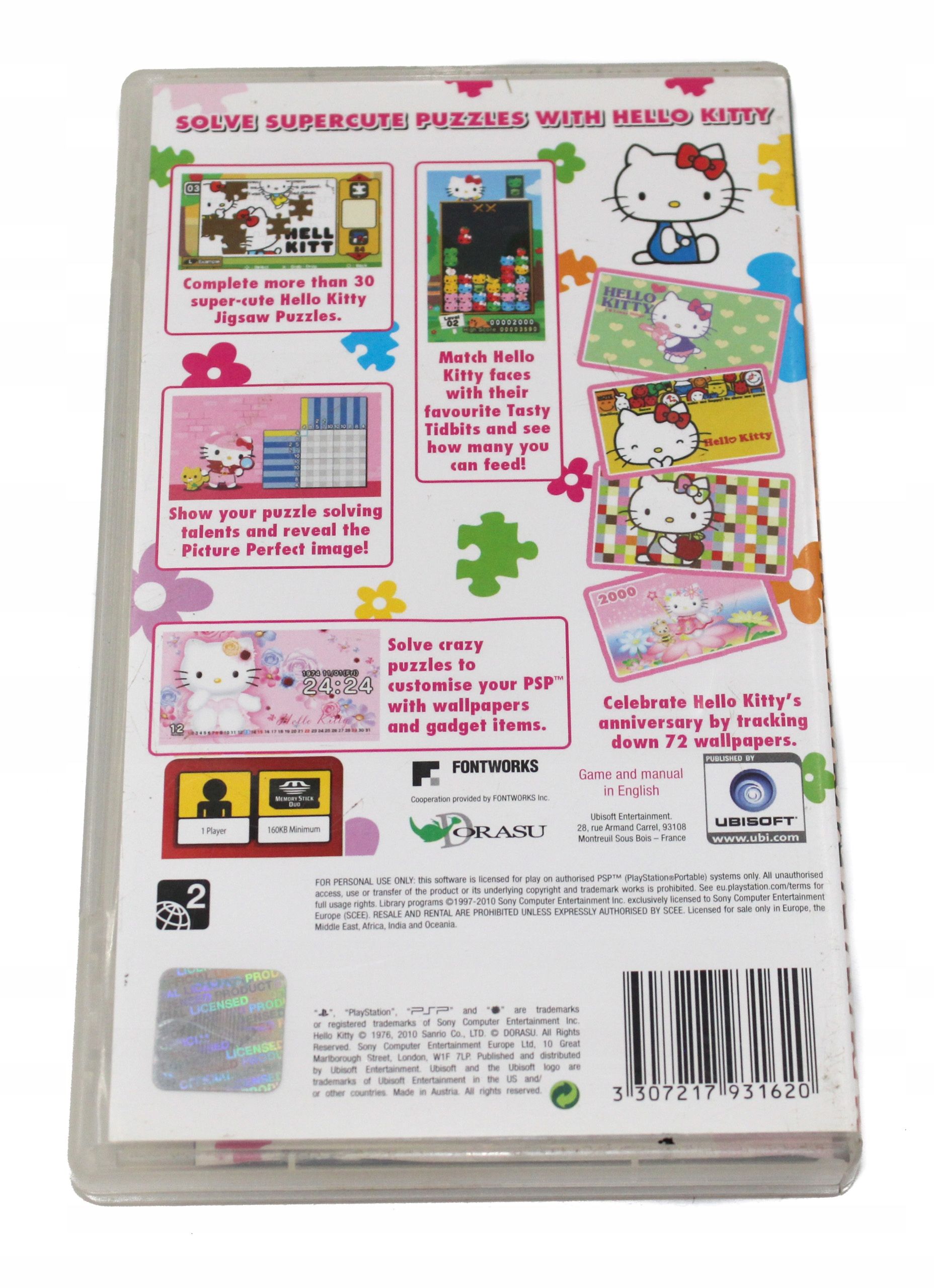 Hello Kitty Puzzle Party PlayStation PSP