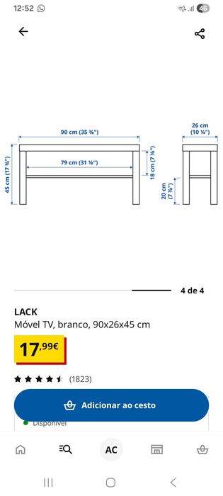 LACK móvel tv IKEA
