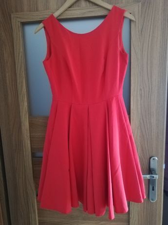 Sukienka wizytowa czerwona m/38