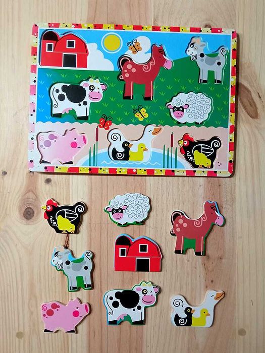 Puzzle de Madeira - Animais Da Quinta