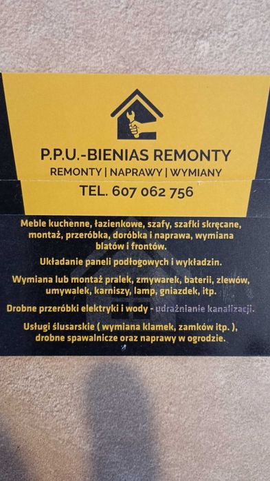 Montaż, skręcanie, naprawa i przeróbki mebli z paczek i innych.