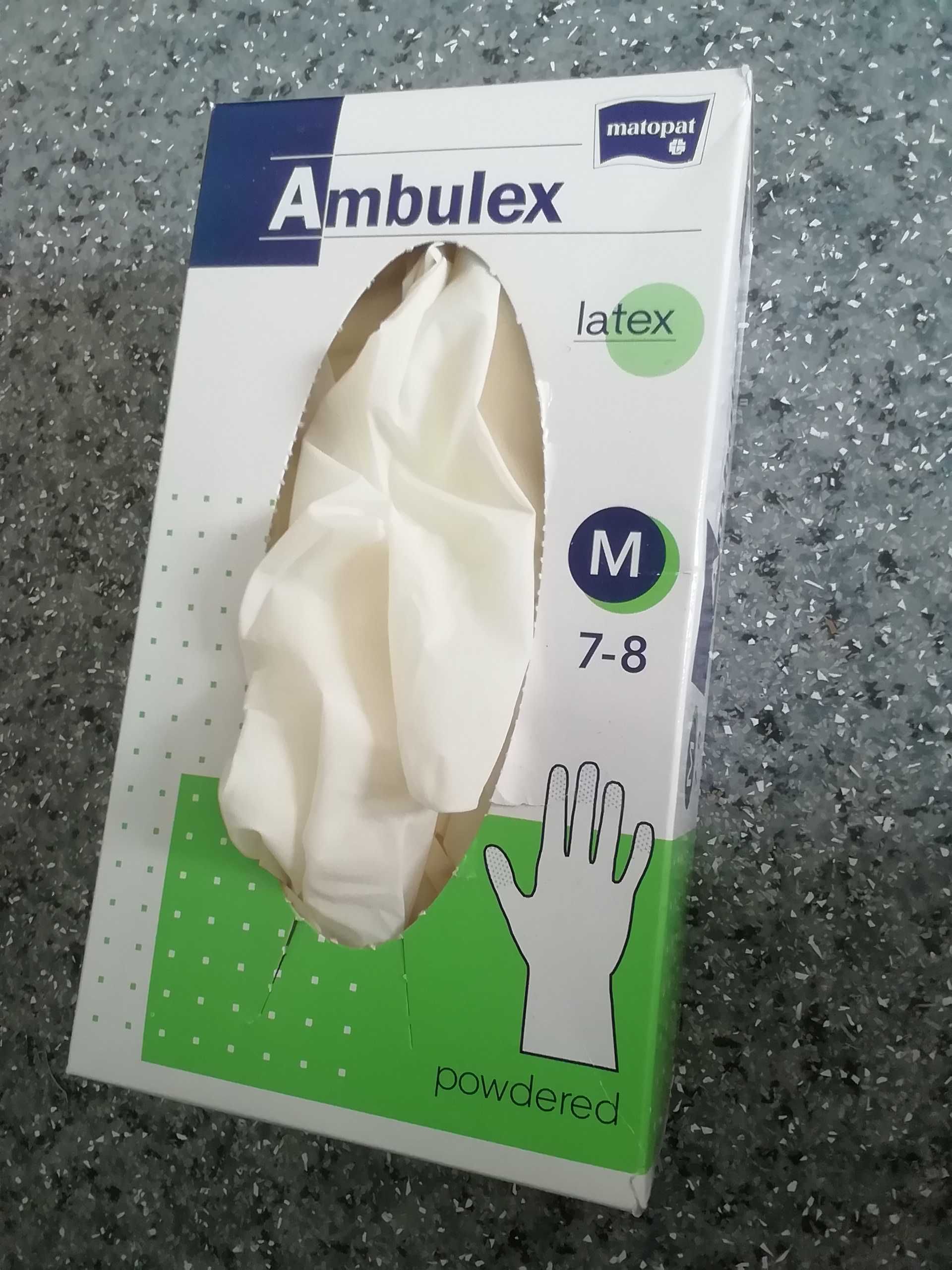 Rękawiczki Ambulex lateksowe jednorazowe