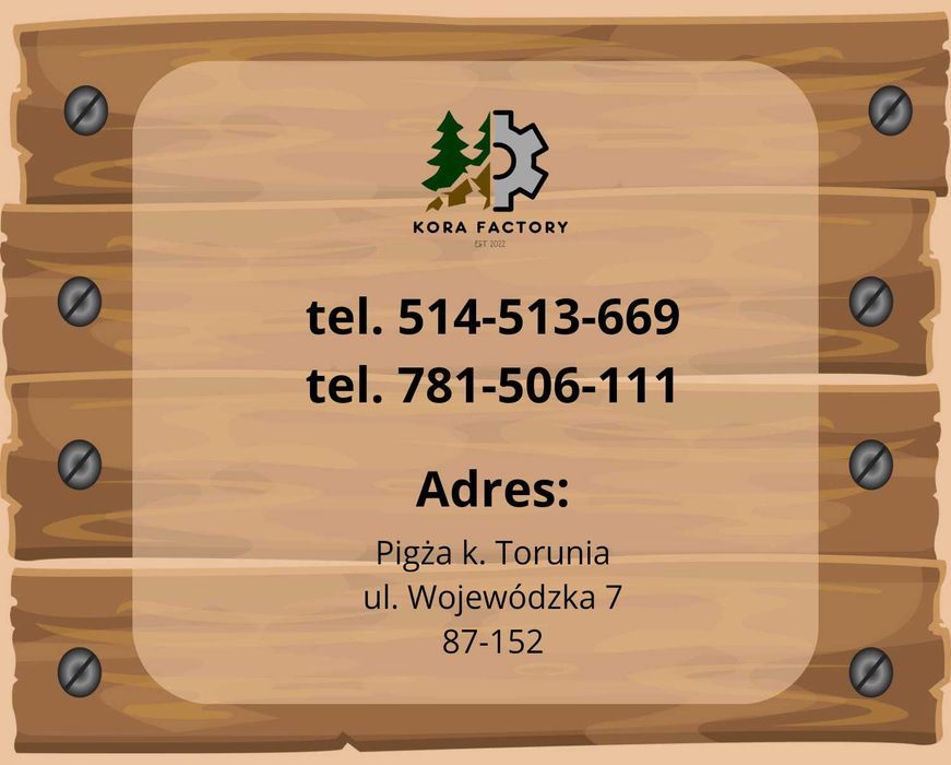 Zrębka sosnowa (drzewna, ogrodowa, dekoracyjna, świeża), worki 80l.