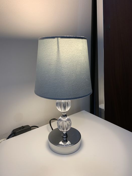 Candeeiro em Veludo - Mesa de Cabeceira