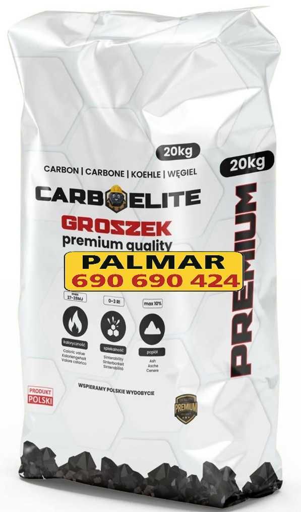 NAJTANIEJ! Ekogroszek Carbon Premium 28MJ carboelite groszek węgiel