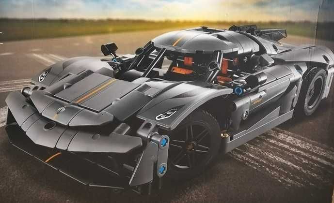LEGO Technic szary hipersamochód Koenigsegg Jesko Absolut 42173