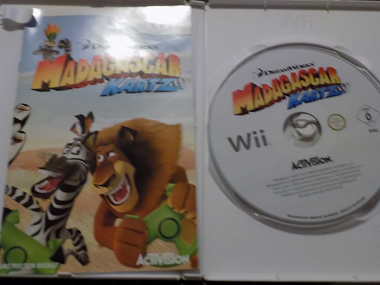 Madagascar Kartz na Nintendo Wii Wii U /Mini -komplet 3xA w bdb stanie